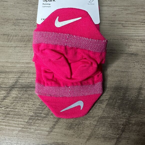 NWT Nike Women Spark Lightweight No Show Run Socks Pink Size Small (DA3589-667) - Picture 3 of 9